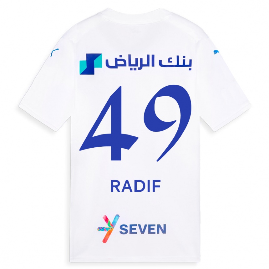 Kids  Abdullah Radif #49 White Away Jersey 2023/24 T-Shirt