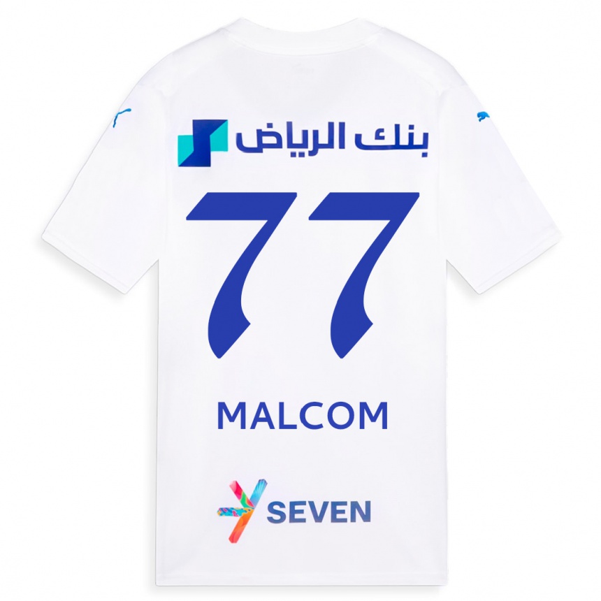 Kids  Malcom #77 White Away Jersey 2023/24 T-Shirt