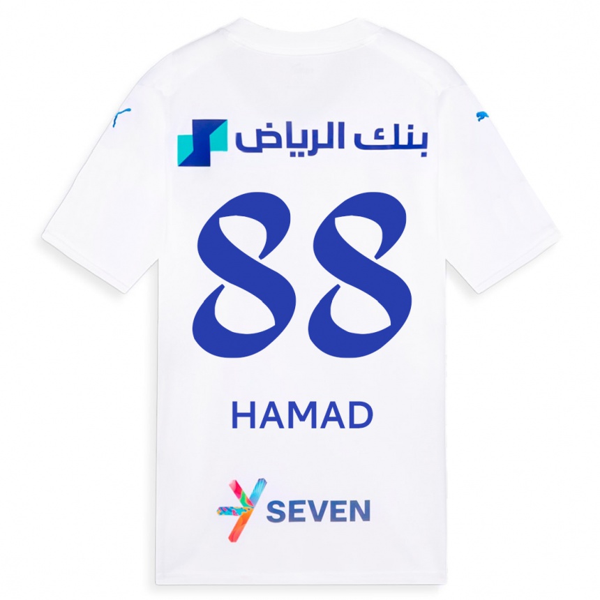 Kids  Hamad Al-Yami #88 White Away Jersey 2023/24 T-Shirt