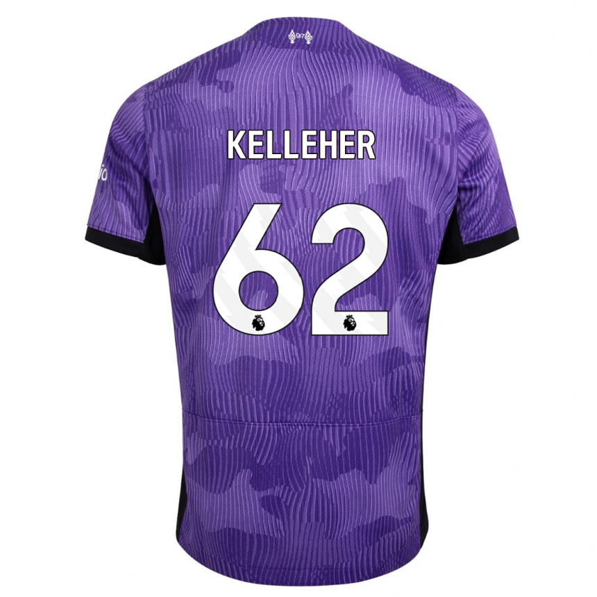 Kids  Caoimhin Kelleher #62 Purple Third Jersey 2023/24 T-Shirt