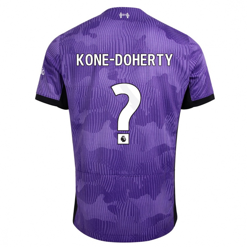 Kids  Trent Kone-Doherty #0 Purple Third Jersey 2023/24 T-Shirt