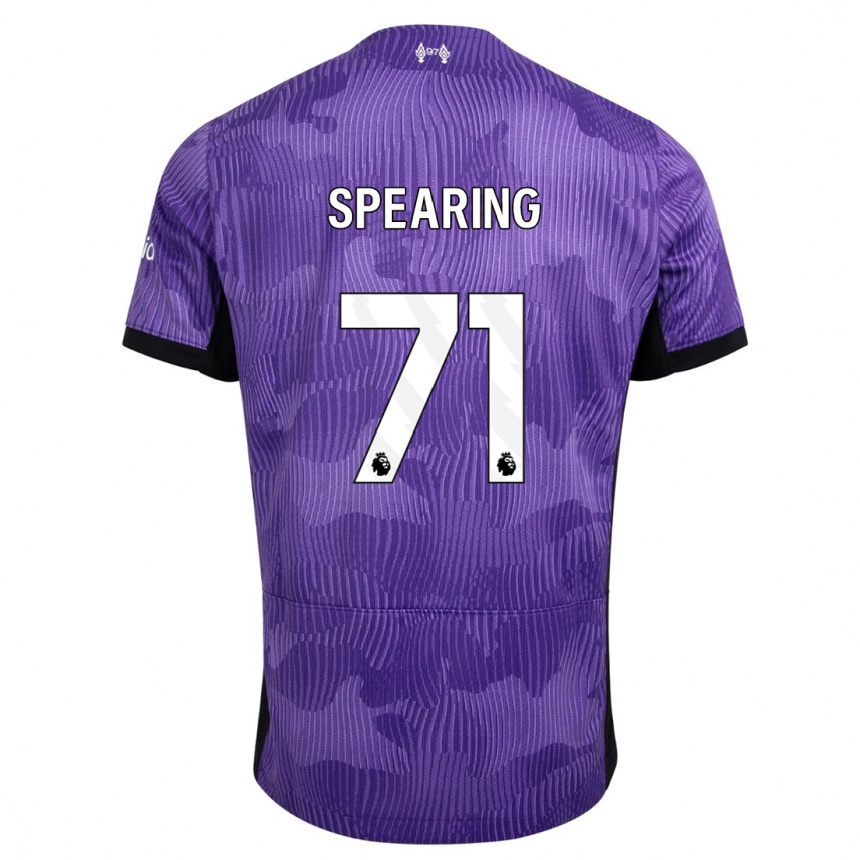 Kids  Jay Spearing #71 Purple Third Jersey 2023/24 T-Shirt