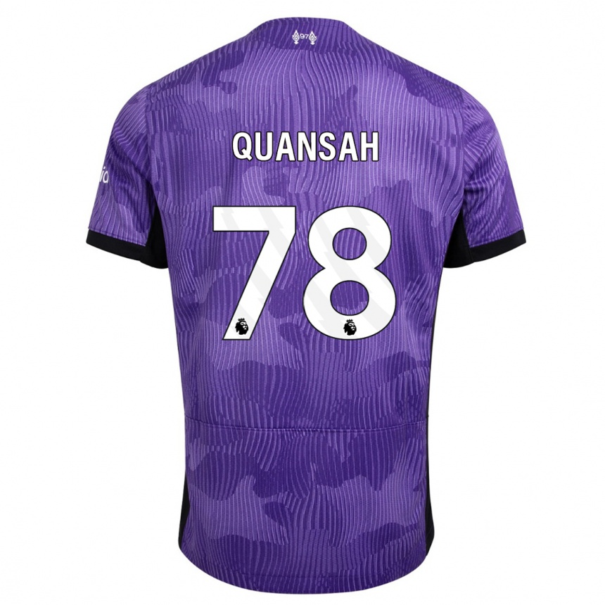 Kids  Jarell Quansah #78 Purple Third Jersey 2023/24 T-Shirt