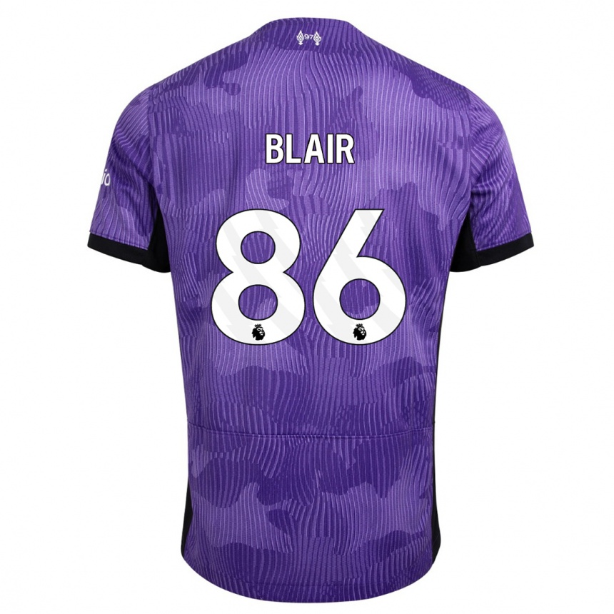 Kids  Harvey Blair #86 Purple Third Jersey 2023/24 T-Shirt