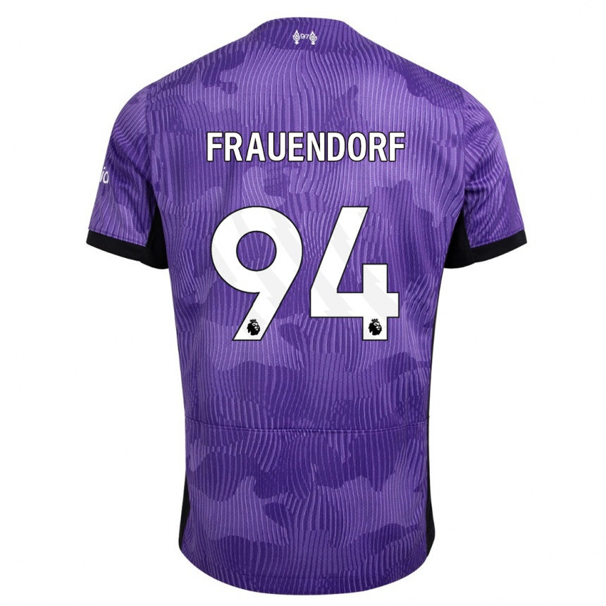 Kids  Melkamu Frauendorf #94 Purple Third Jersey 2023/24 T-Shirt