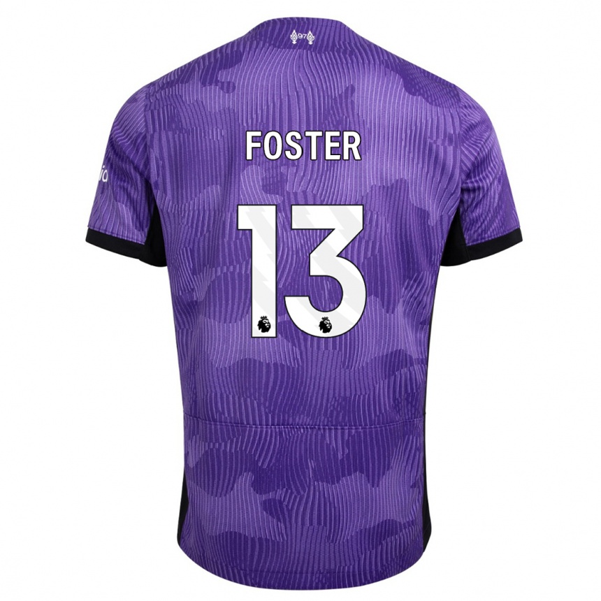 Kids  Rylee Foster #13 Purple Third Jersey 2023/24 T-Shirt