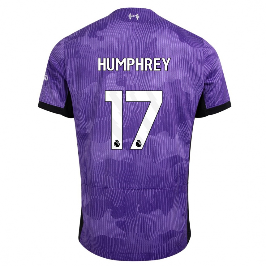 Kids  Carla Humphrey #17 Purple Third Jersey 2023/24 T-Shirt