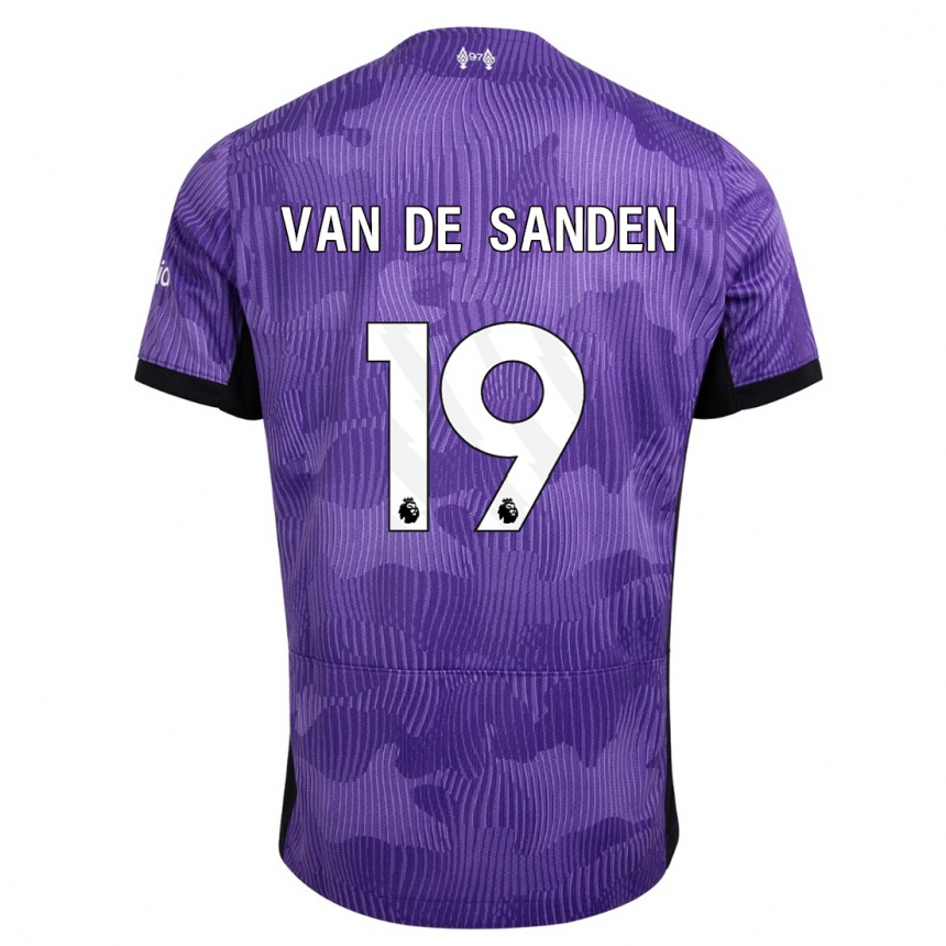 Kids  Shanice Van De Sanden #19 Purple Third Jersey 2023/24 T-Shirt