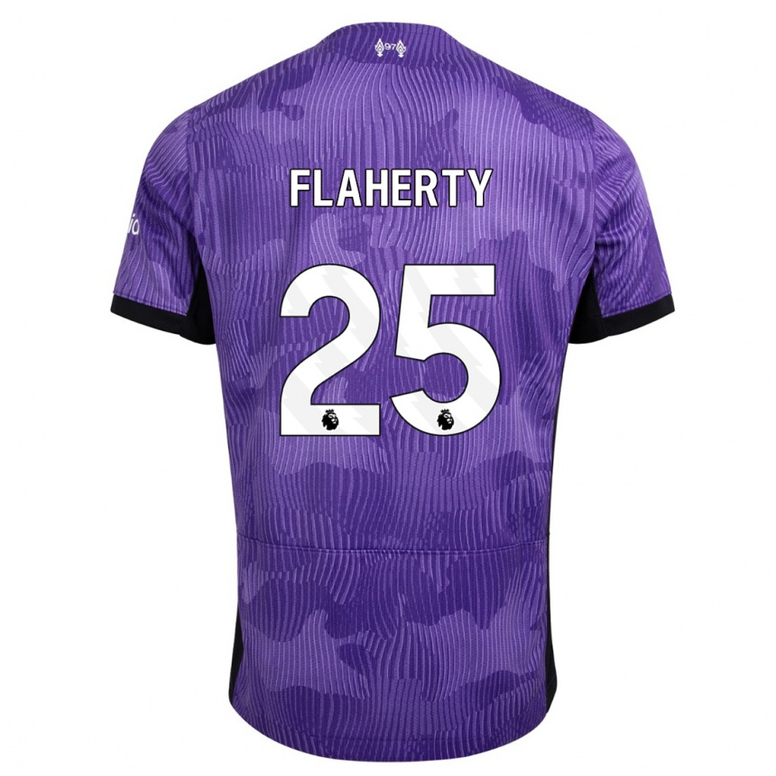 Kids  Gilly Flaherty #25 Purple Third Jersey 2023/24 T-Shirt