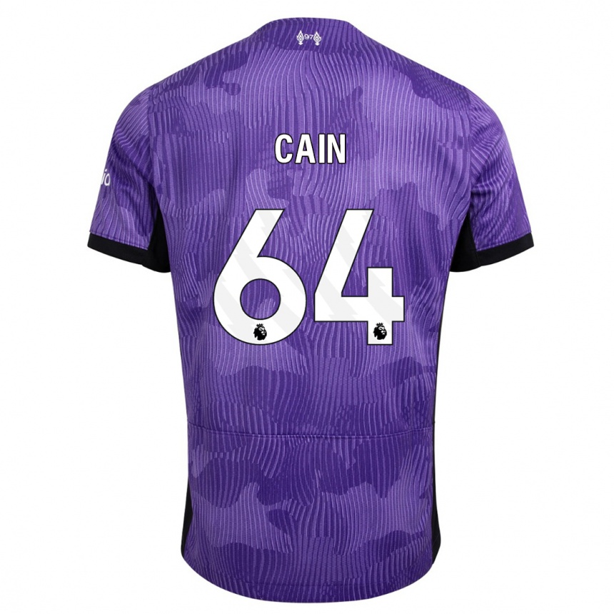 Kids  Jake Cain #64 Purple Third Jersey 2023/24 T-Shirt