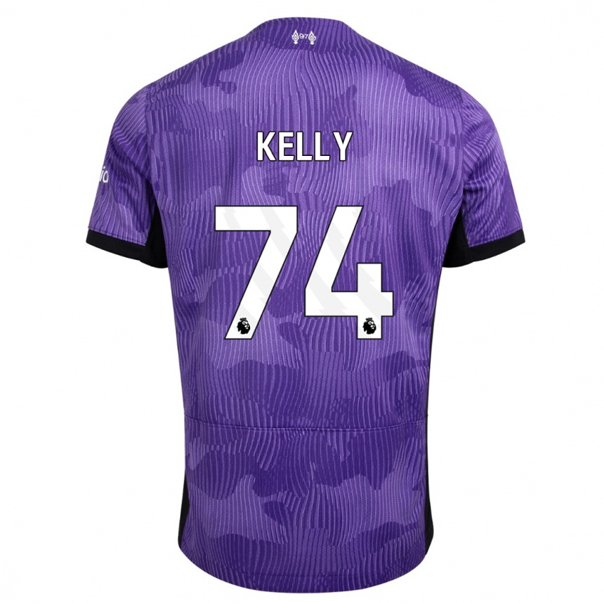 Kids  Oscar Kelly #74 Purple Third Jersey 2023/24 T-Shirt