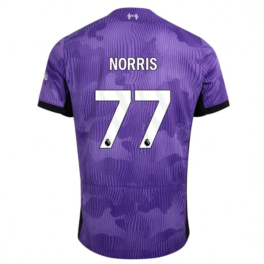 Kids  James Norris #77 Purple Third Jersey 2023/24 T-Shirt