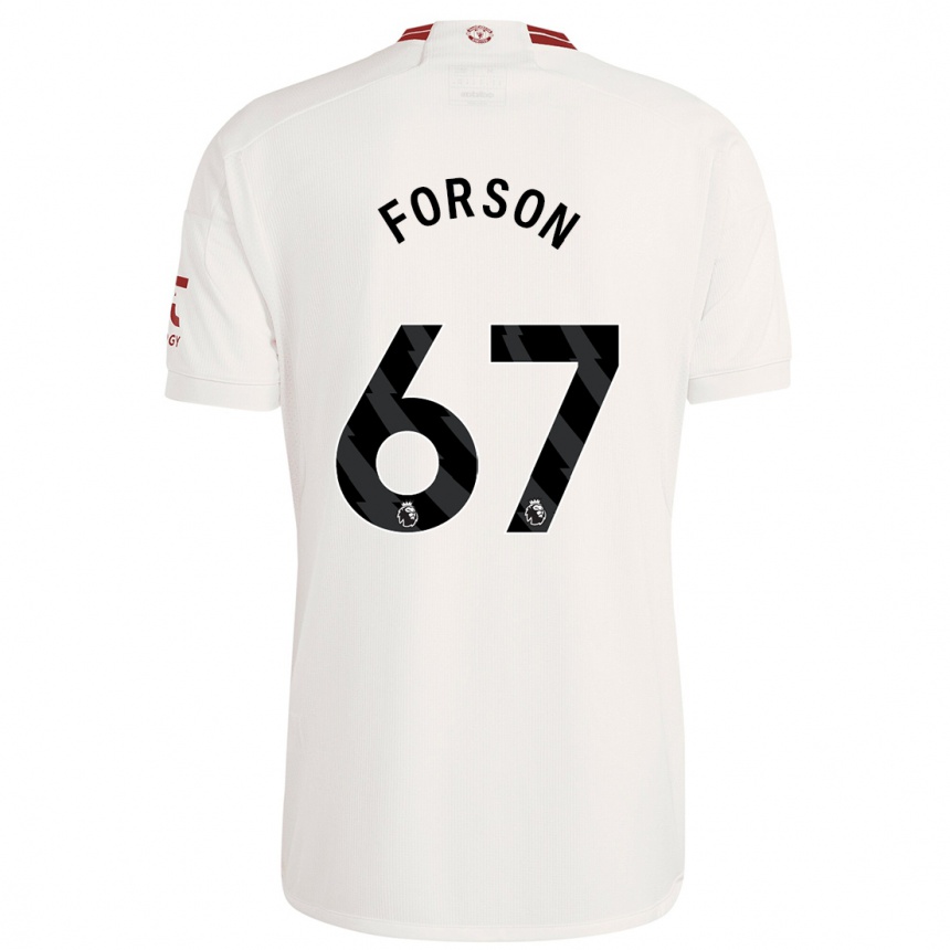 Kids  Omari Forson #67 White Third Jersey 2023/24 T-Shirt