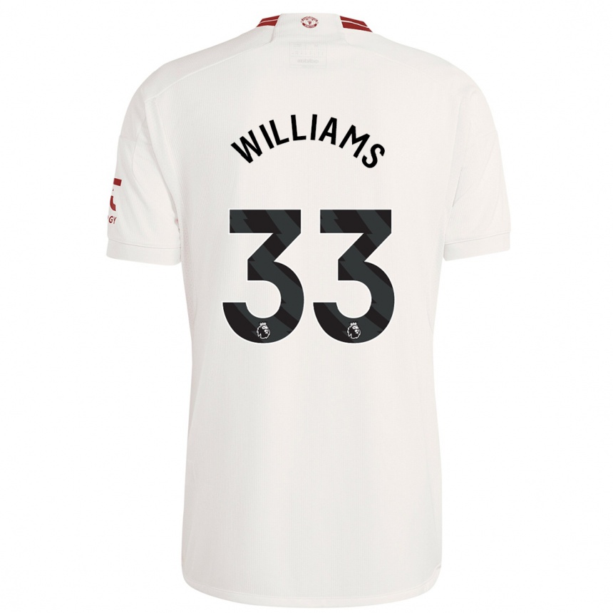 Kids  Brandon Williams #33 White Third Jersey 2023/24 T-Shirt