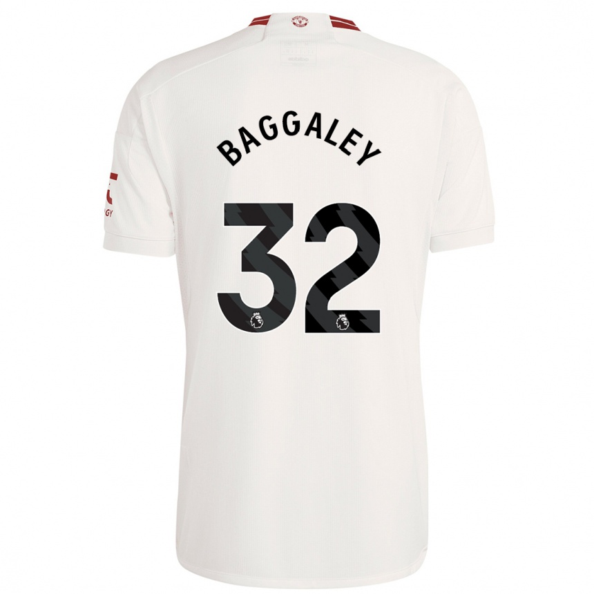 Kids  Sophie Baggaley #32 White Third Jersey 2023/24 T-Shirt