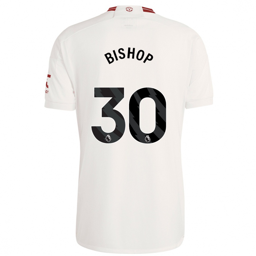 Kids  Nathan Bishop #30 White Third Jersey 2023/24 T-Shirt