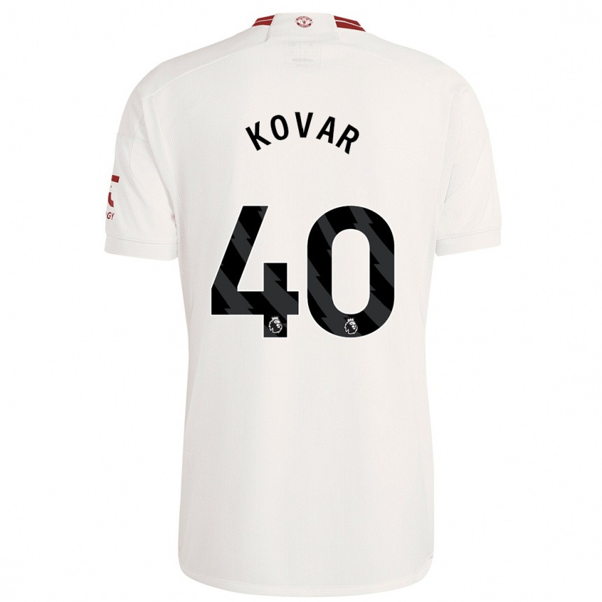 Kids  Matej Kovar #40 White Third Jersey 2023/24 T-Shirt