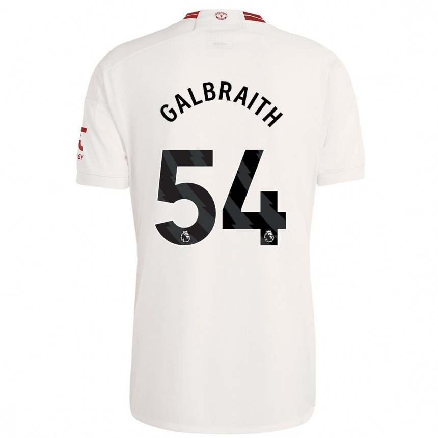 Kids  Ethan Galbraith #54 White Third Jersey 2023/24 T-Shirt