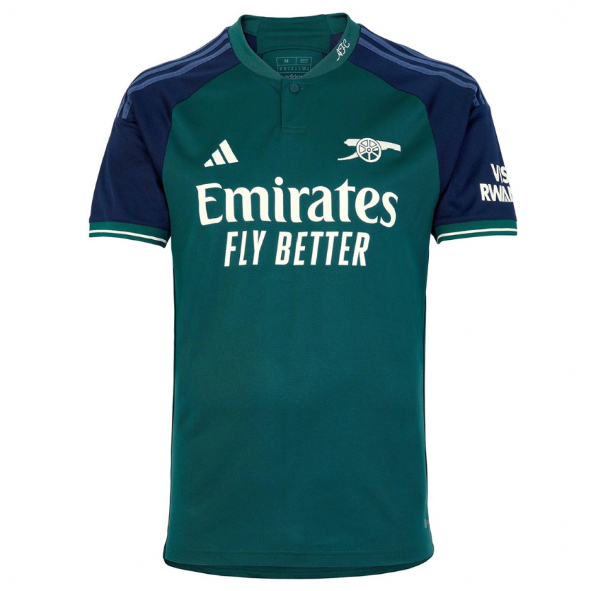 Kids  Hector Bellerin #2 Green Third Jersey 2023/24 T-Shirt