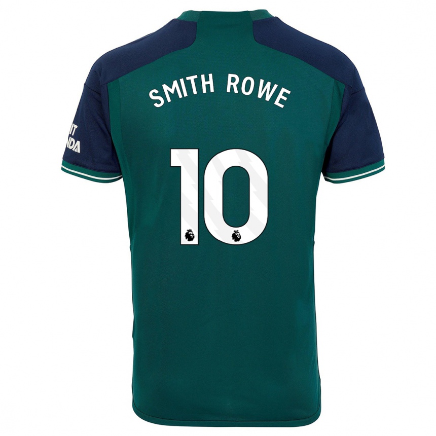 Kids  Emile Smith Rowe #10 Green Third Jersey 2023/24 T-Shirt