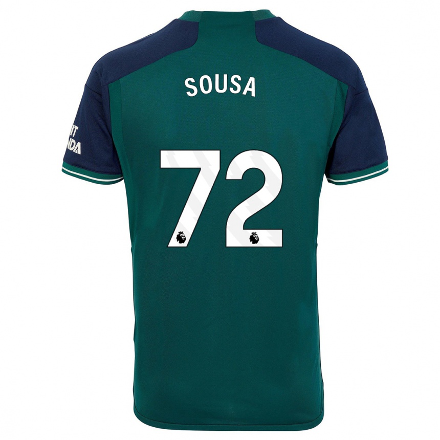 Kids  Lino Sousa #72 Green Third Jersey 2023/24 T-Shirt