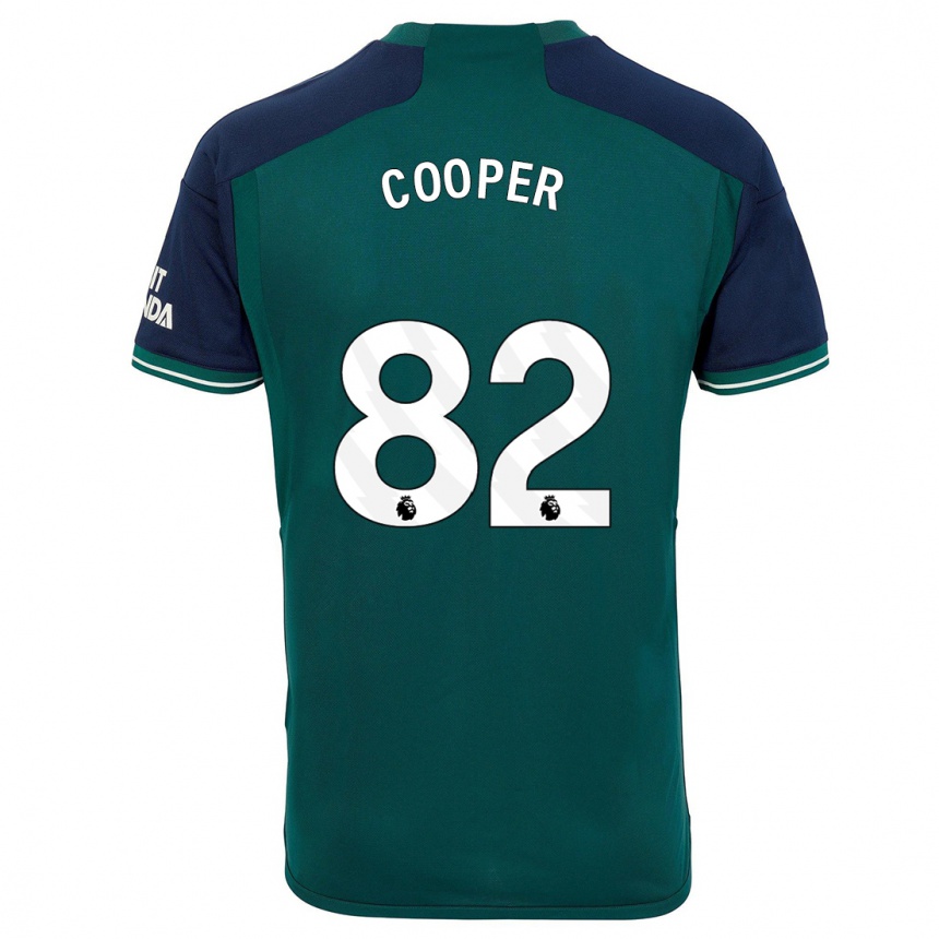 Kids  Noah Cooper #82 Green Third Jersey 2023/24 T-Shirt