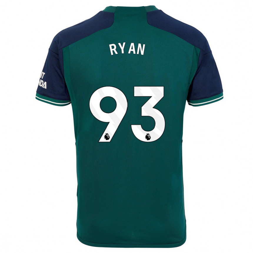 Kids  Kamarni Ryan #93 Green Third Jersey 2023/24 T-Shirt