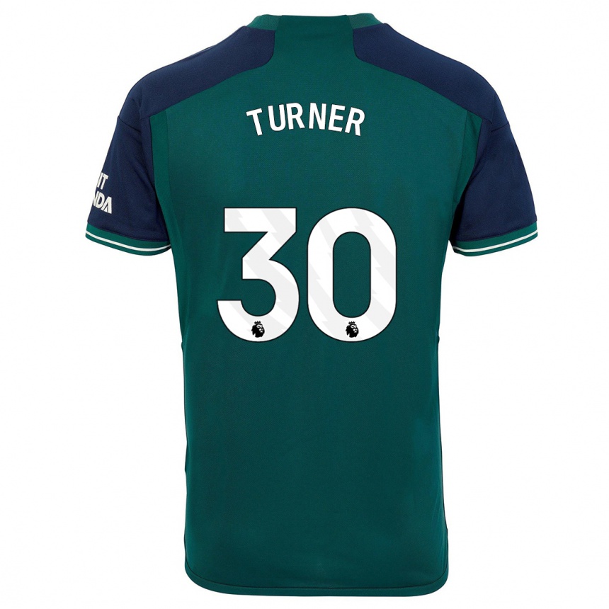 Kids  Matt Turner #30 Green Third Jersey 2023/24 T-Shirt