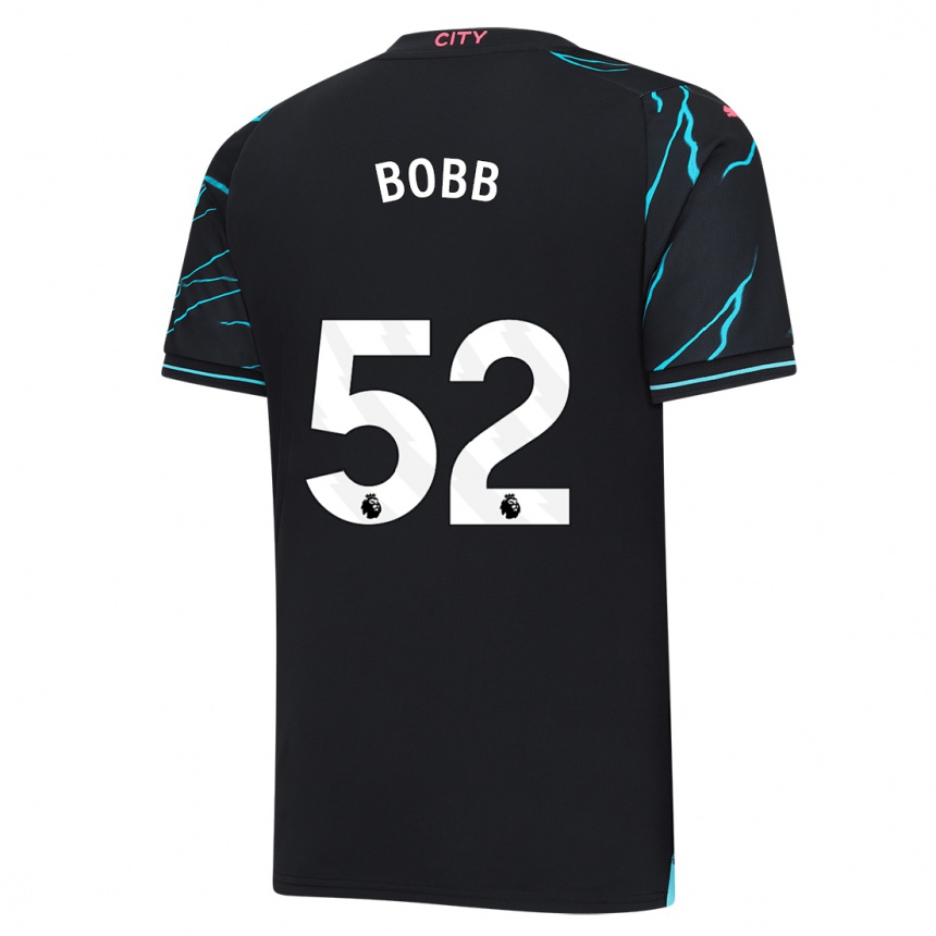 Kids  Oscar Bobb #52 Dark Blue Third Jersey 2023/24 T-Shirt