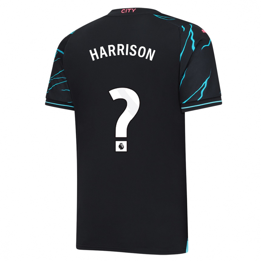 Kids  Alfie Harrison #0 Dark Blue Third Jersey 2023/24 T-Shirt