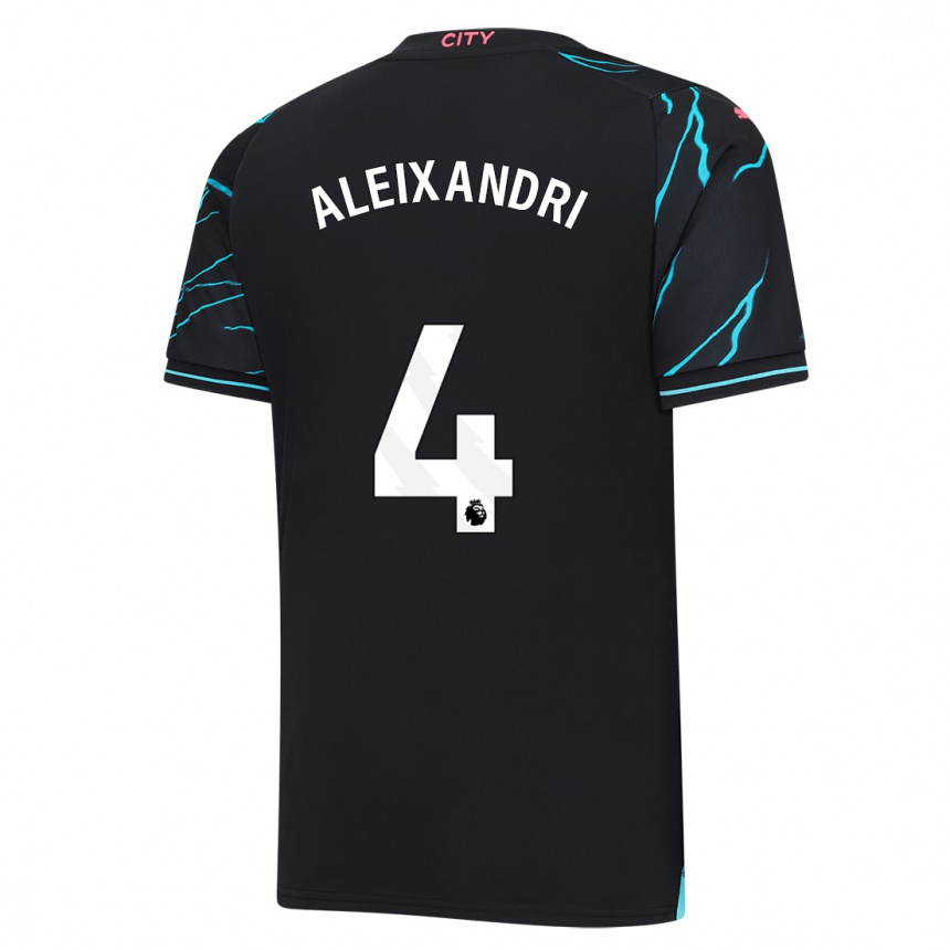 Kids  Laia Aleixandri #4 Dark Blue Third Jersey 2023/24 T-Shirt