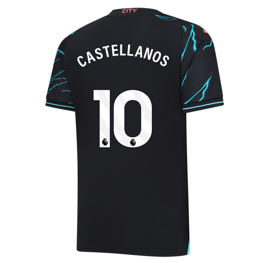 Kids  Deyna Castellanos #10 Dark Blue Third Jersey 2023/24 T-Shirt