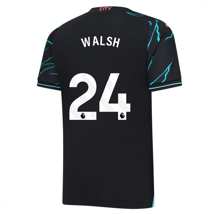 Kids  Keira Walsh #24 Dark Blue Third Jersey 2023/24 T-Shirt