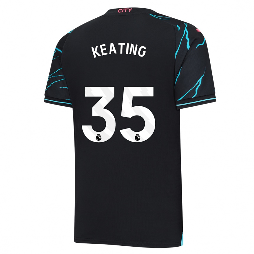 Kids  Khiara Keating #35 Dark Blue Third Jersey 2023/24 T-Shirt