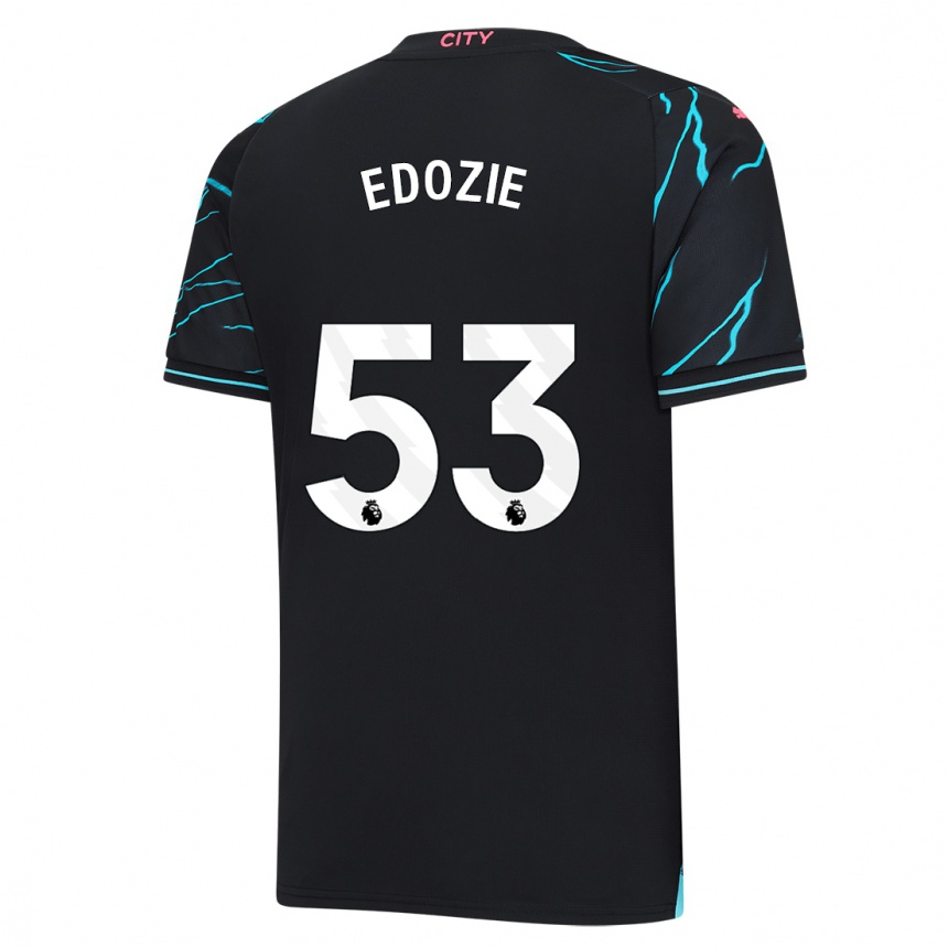 Kids  Samuel Edozie #53 Dark Blue Third Jersey 2023/24 T-Shirt