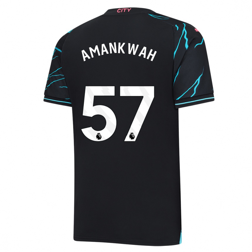 Kids  Yeboah Amankwah #57 Dark Blue Third Jersey 2023/24 T-Shirt