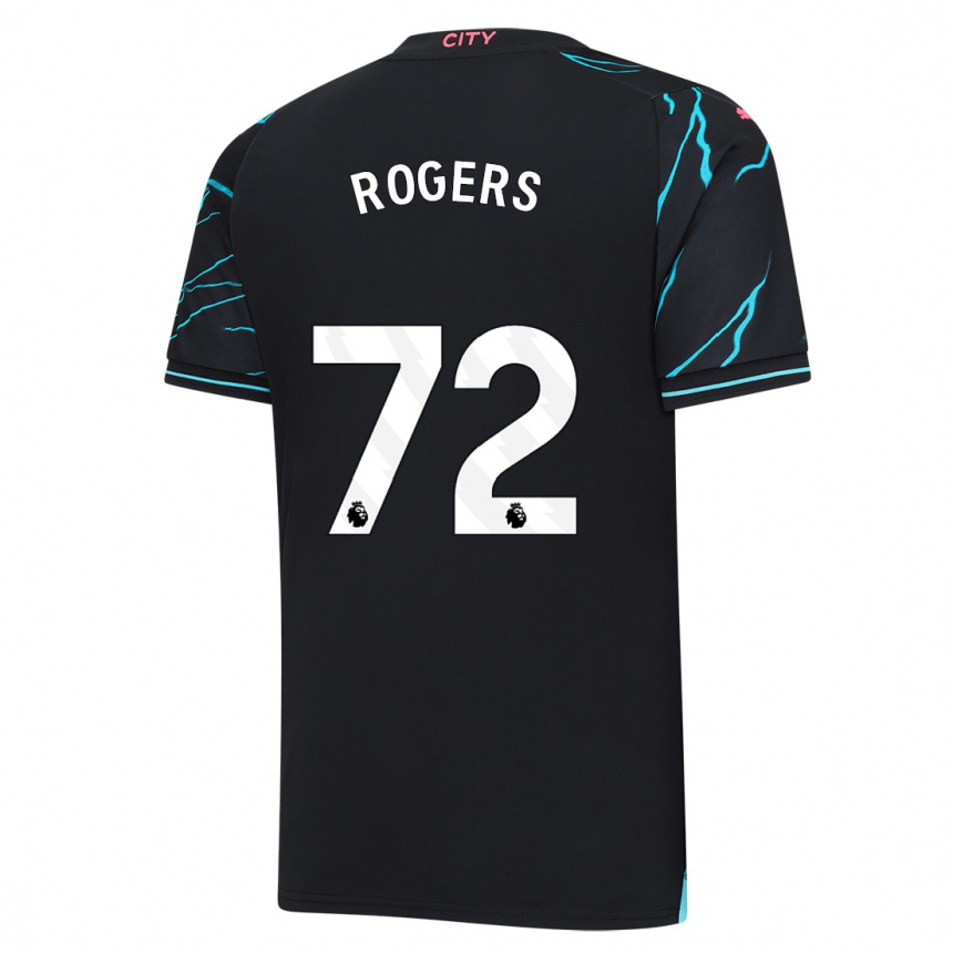 Kids  Morgan Rogers #72 Dark Blue Third Jersey 2023/24 T-Shirt