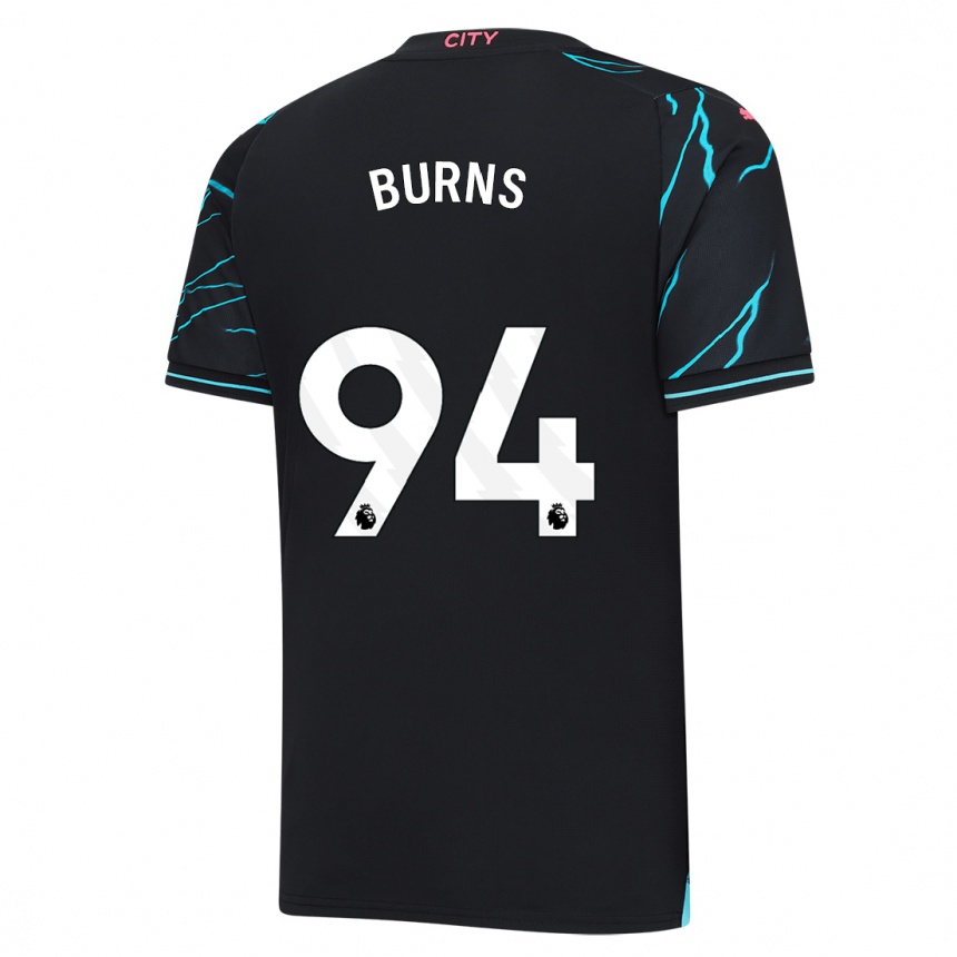 Kids  Finley Burns #94 Dark Blue Third Jersey 2023/24 T-Shirt