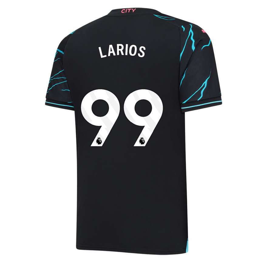 Kids  Juan Larios #99 Dark Blue Third Jersey 2023/24 T-Shirt