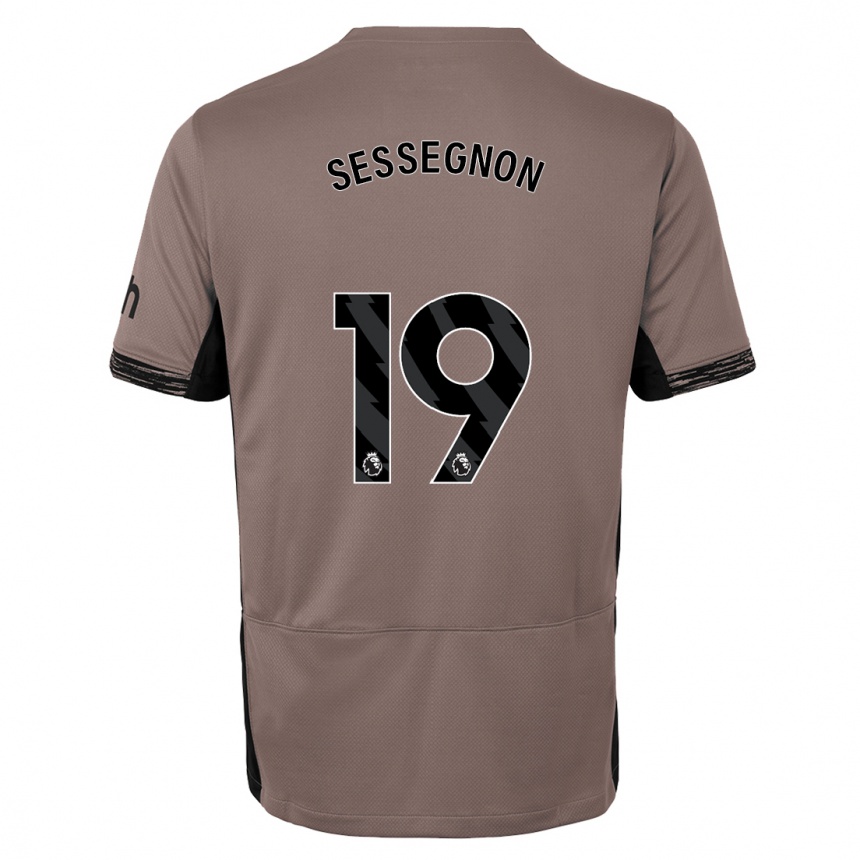 Kids  Ryan Sessegnon #19 Dark Beige Third Jersey 2023/24 T-Shirt