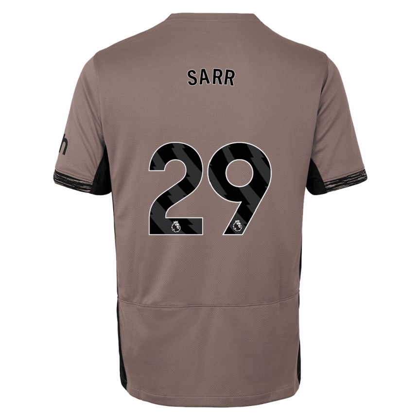 Kids  Pape Matar Sarr #29 Dark Beige Third Jersey 2023/24 T-Shirt