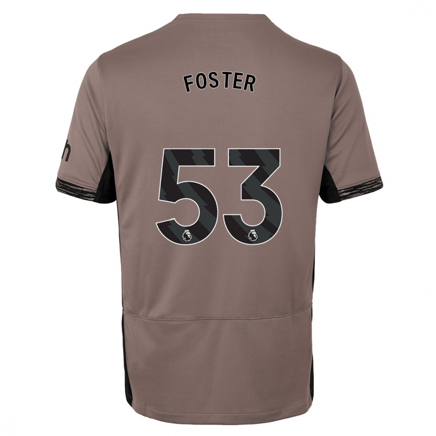 Kids  Brooklyn Lyons Foster #53 Dark Beige Third Jersey 2023/24 T-Shirt