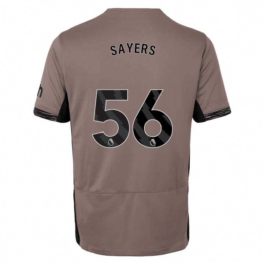 Kids  Charlie Sayers #56 Dark Beige Third Jersey 2023/24 T-Shirt