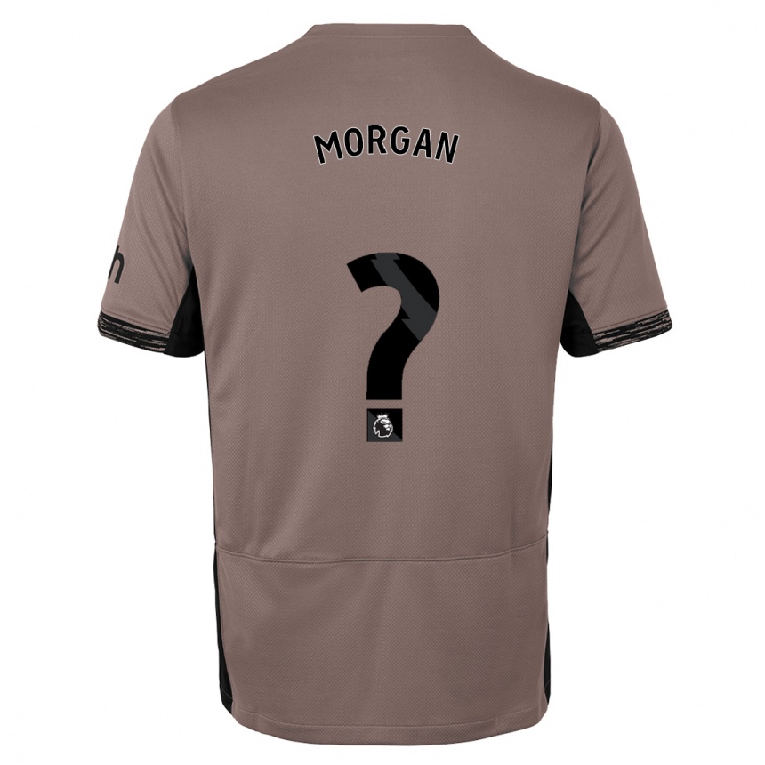 Kids  Kieran Morgan #0 Dark Beige Third Jersey 2023/24 T-Shirt