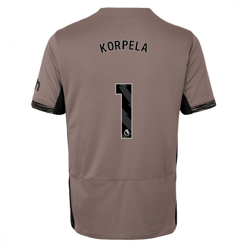 Kids  Tinja-Riikka Korpela #1 Dark Beige Third Jersey 2023/24 T-Shirt