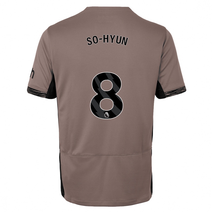 Kids  Cho So-Hyun #8 Dark Beige Third Jersey 2023/24 T-Shirt