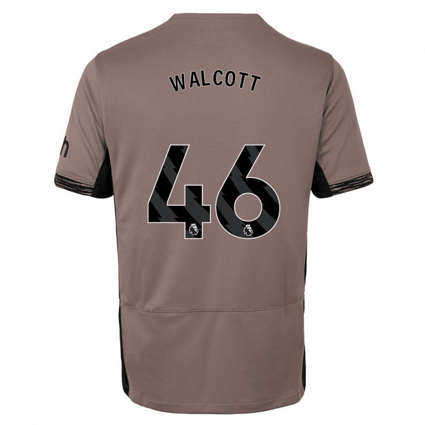 Kids  Malachi Fagan Walcott #46 Dark Beige Third Jersey 2023/24 T-Shirt