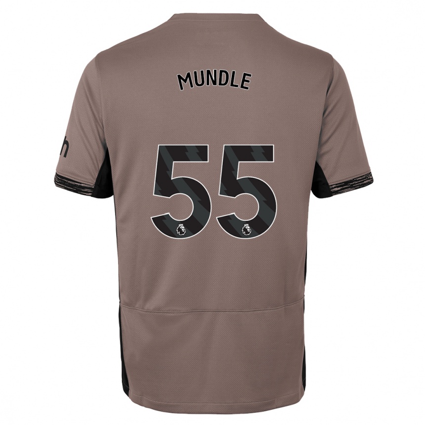 Kids  Romaine Mundle #55 Dark Beige Third Jersey 2023/24 T-Shirt