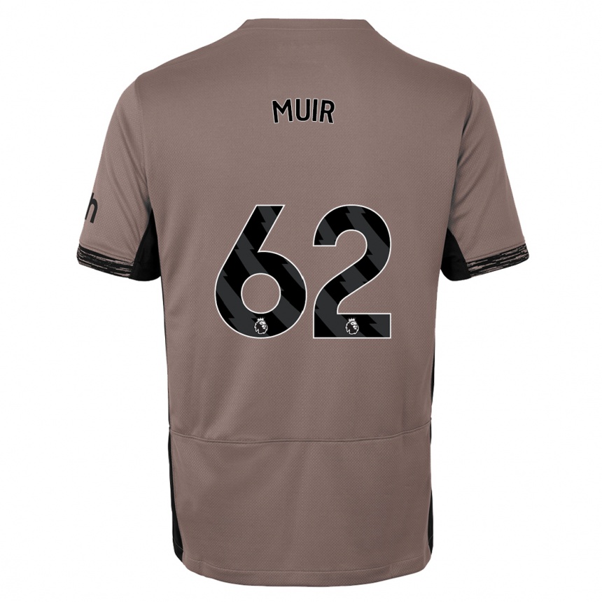 Kids  Marqes Muir #62 Dark Beige Third Jersey 2023/24 T-Shirt