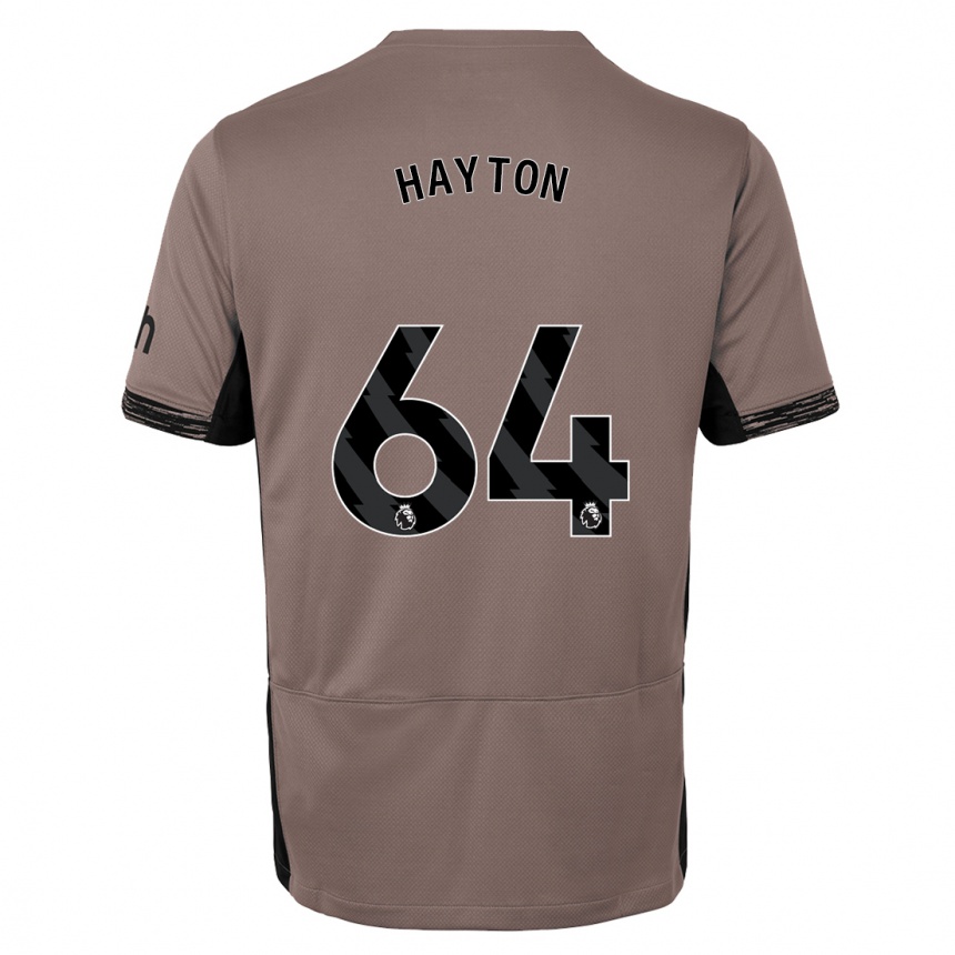 Kids  Adam Hayton #64 Dark Beige Third Jersey 2023/24 T-Shirt